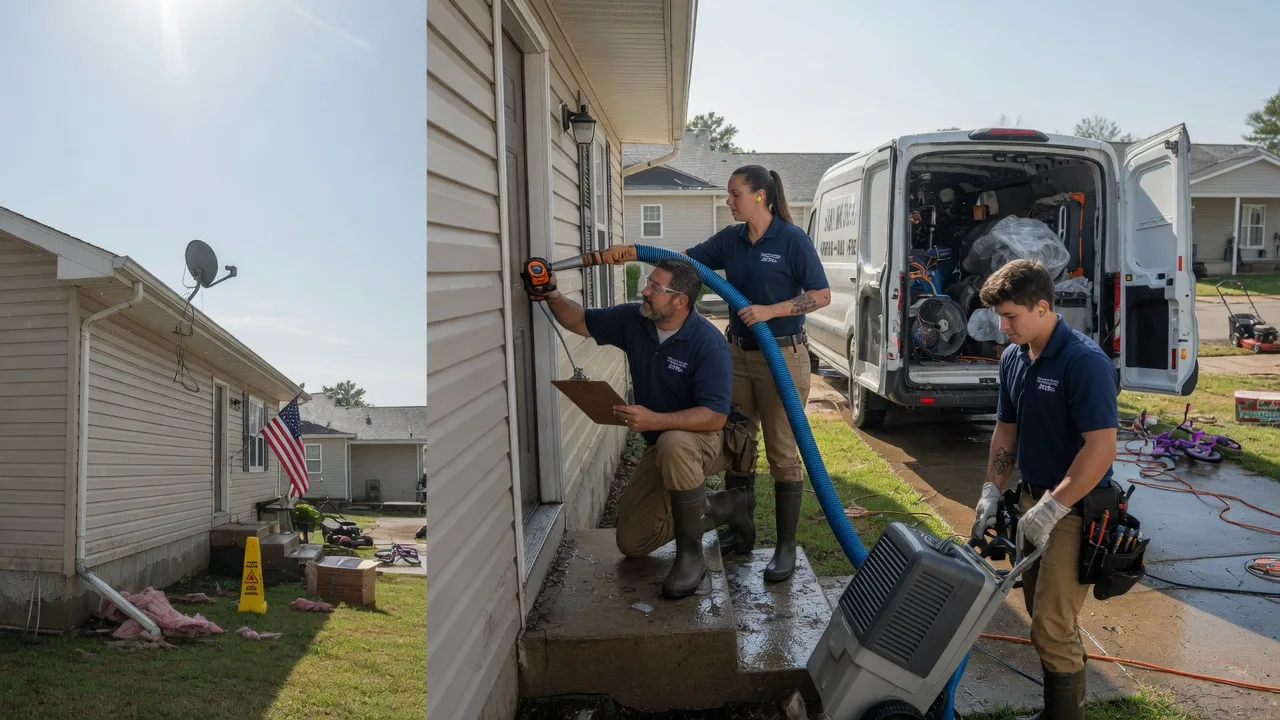 Ceiling Water Damage Restoration in Ellsworth, KS near me